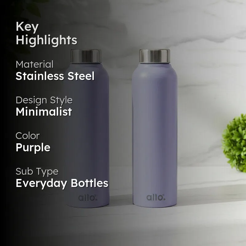 AquaEdge Stainless Steel Water Bottle (950 mL Each) - Set Of Two media 2
