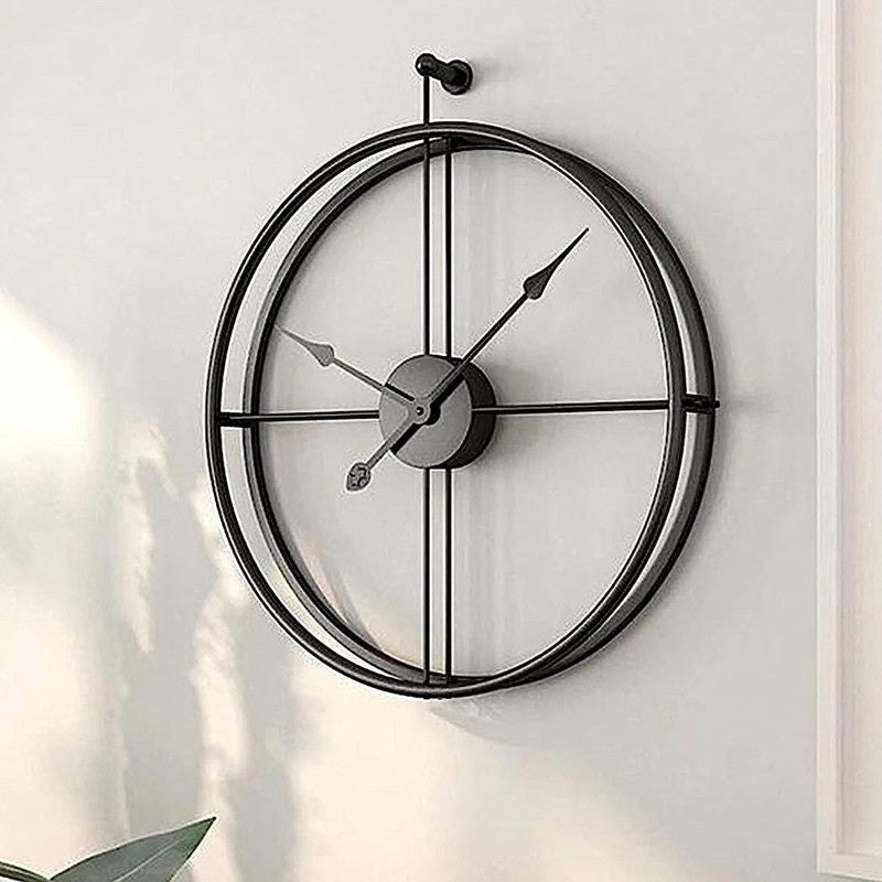 Chime Silent Wall Clock - Black media 4