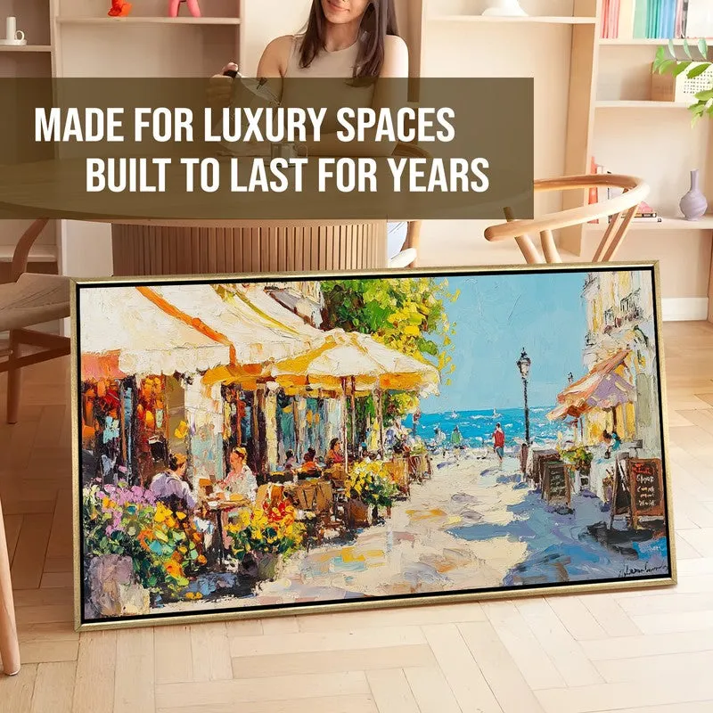Sun-Drenched Afternoon Canvas Wall Painting With Frame media 7