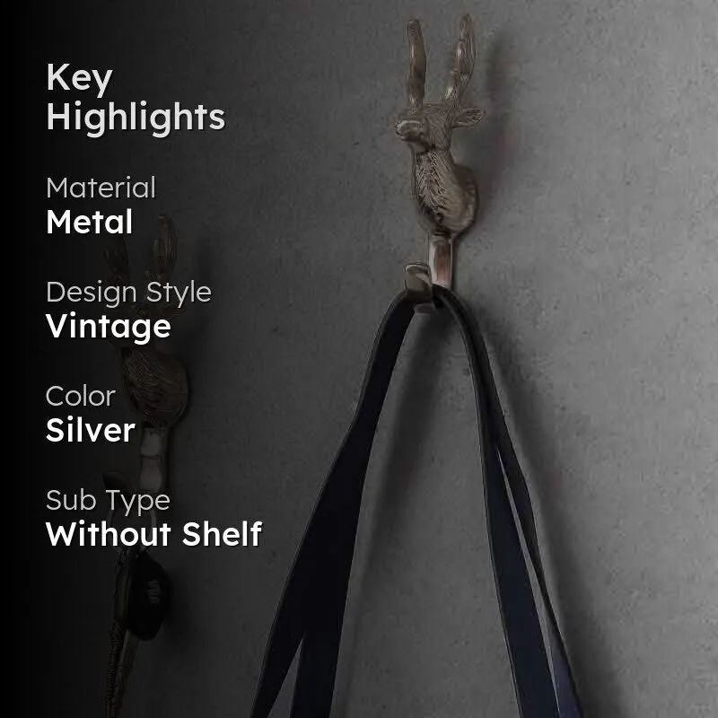 Dear Deer Wall Hook - Set Of Two media 2