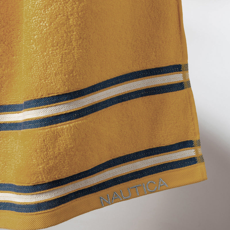 Nautica Dove Dual Down Bath Towel - Mustard media 3