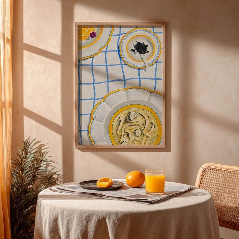 Royal Dining Archival Canvas Wall Art - Brown media 4