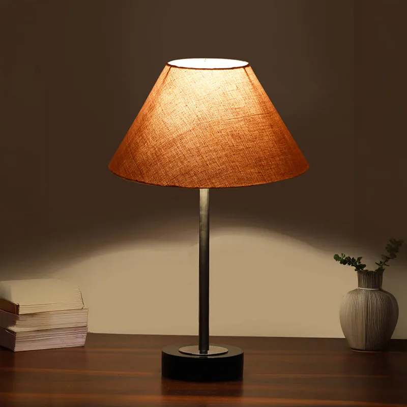 Cotin II Rodin Wooden Table Lamp - Grey,Silver,Black media 1