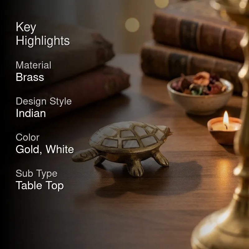 Kurma Harmony Brass Turtle media 2
