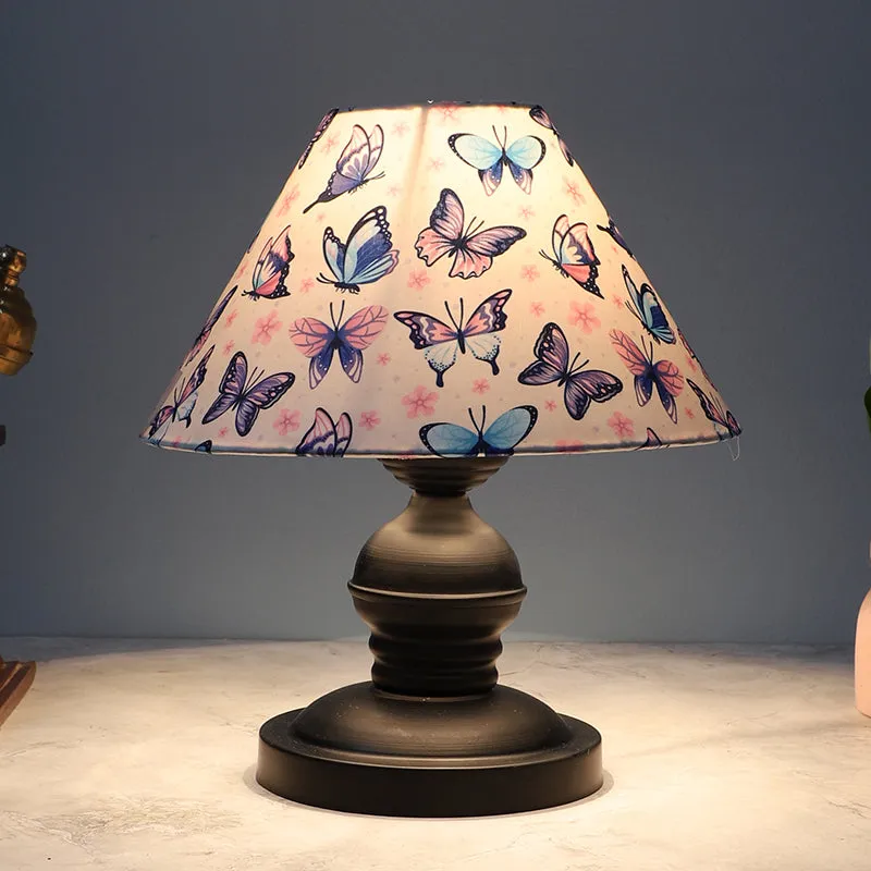 Petulada Prima Printed Mango Wood Table Lamp - Multicolor media 1