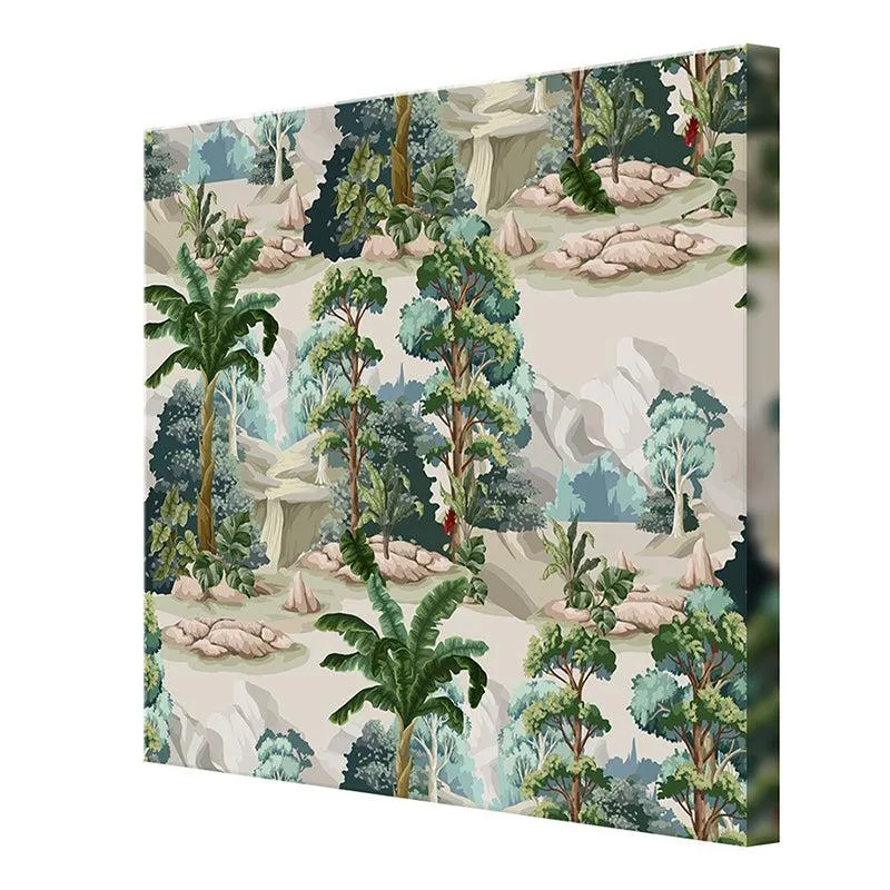 Lush Tropical Wall Painting media 4