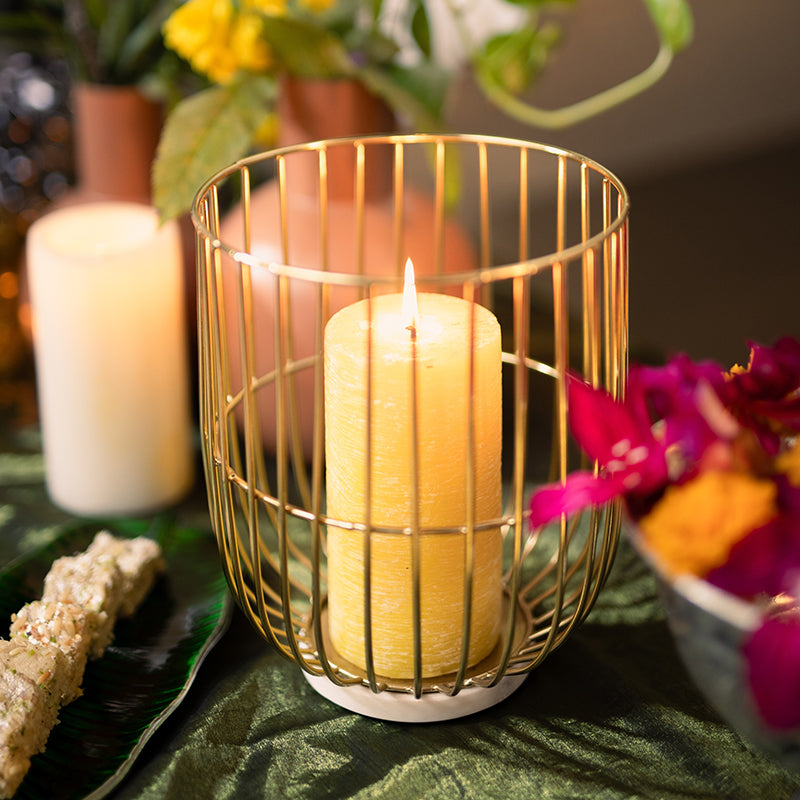 Foile Cage Candle Holder media 3