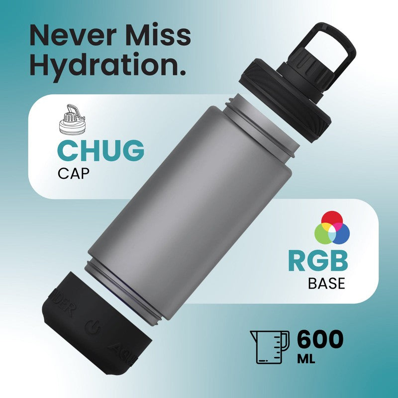 Sound and glow of Hydration Smart Water Bottle - Blue (600 mL) media 5