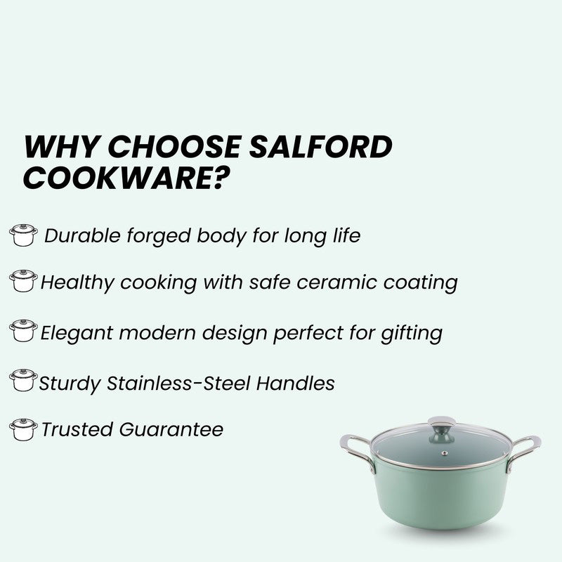 Salford Sizzleon Ceramic Casserole With Lid - 4400 mL media 8