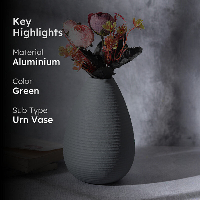 Doro Aluminium Vase - Mint Green media 2