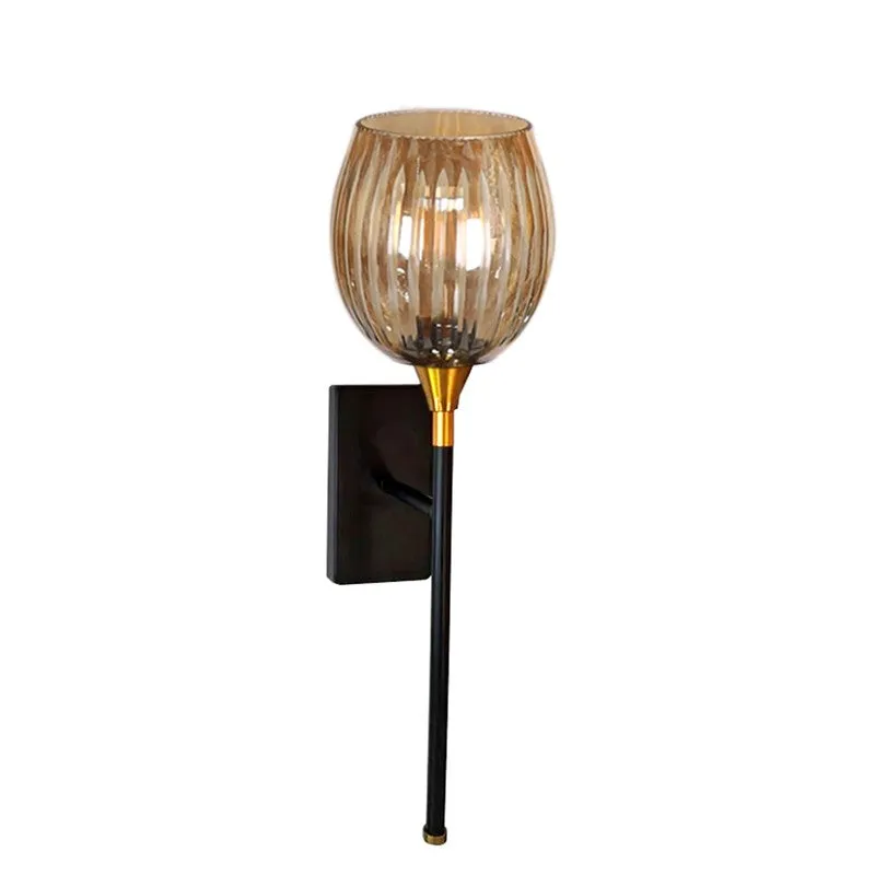 Auric Ribbed Glass Wall Lamp media 6