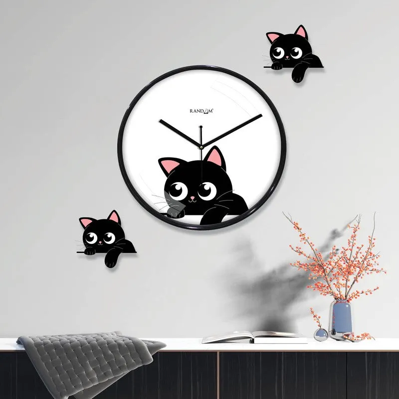 Meow Tick Wall Clock media 1