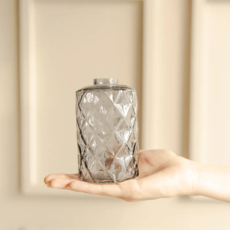 Elegant Glass Vase With Dried Flower Bunch media 4