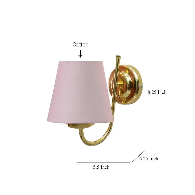 Galora Fabric & Metal Wall Lamp - Grey media 5