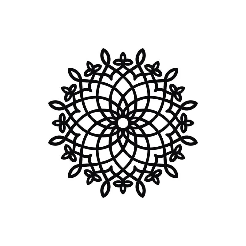 Nara Mandala Black Iron Wall Accent media 3