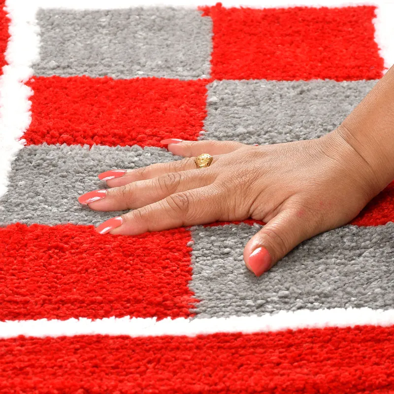 Zerix Cotton Bath Mat - Red media 8