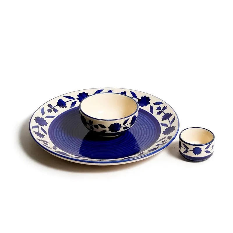 Clayora Miro Ceramic Dining Set (Blue) - 6 Piece Set media 4