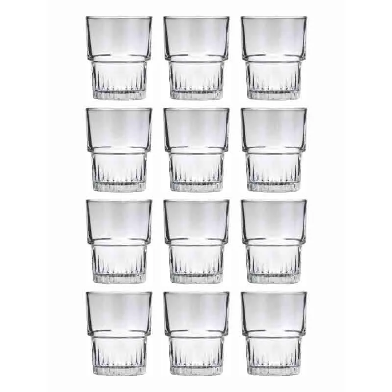 Crusoe Glass Tumbler (200 ml ) - Set of Twelve media 3