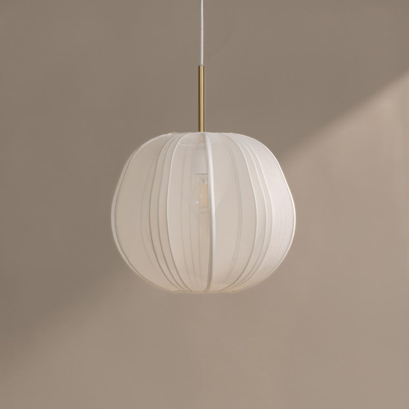 Fig Living Luxe Collection Fabric Ceiling Lamp - White image 3