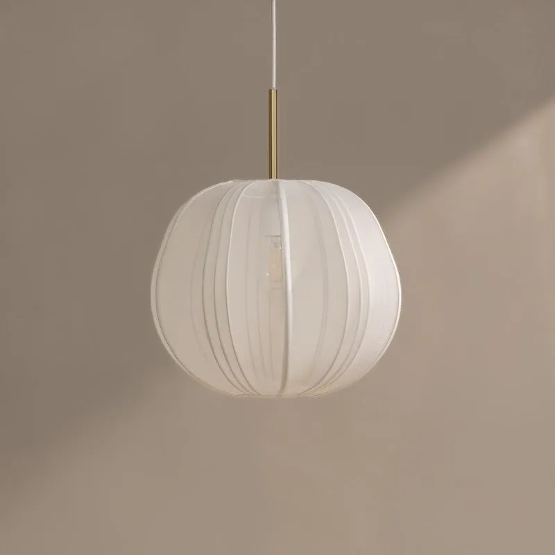 Fig Living Luxe Collection Fabric Ceiling Lamp - White media 3