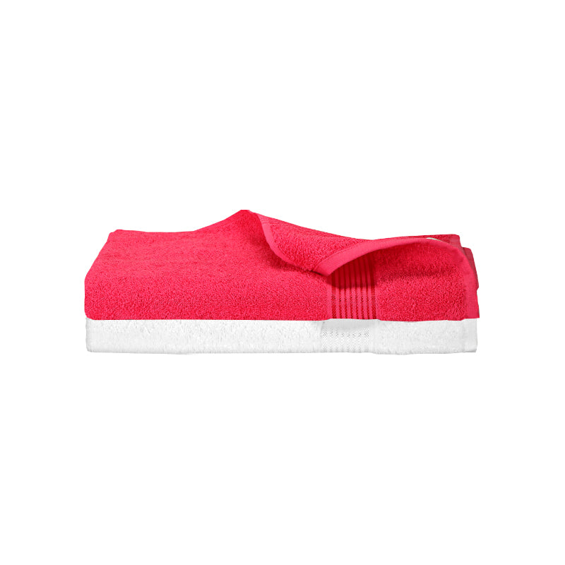 Reffy Bath Towel (Red & White) - Set Of Two media 5