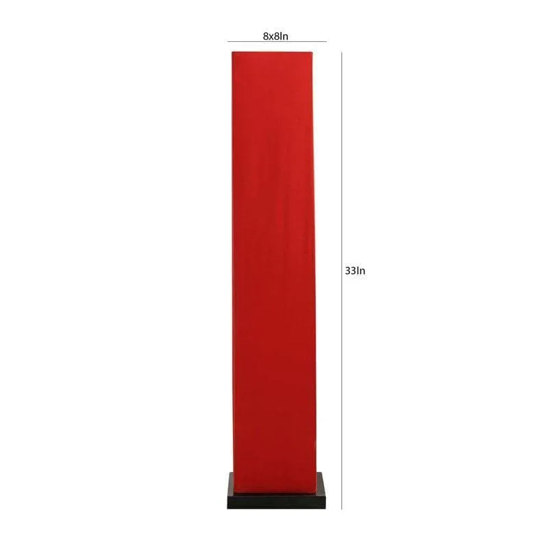 Twilight Red Fabric Wooden Floor Lamp media 9