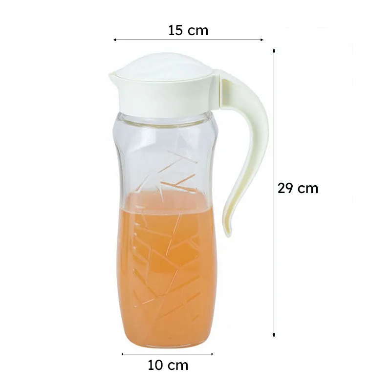Domana Sema Transparent Jug  With Lid (White) - 1600 mL media 5
