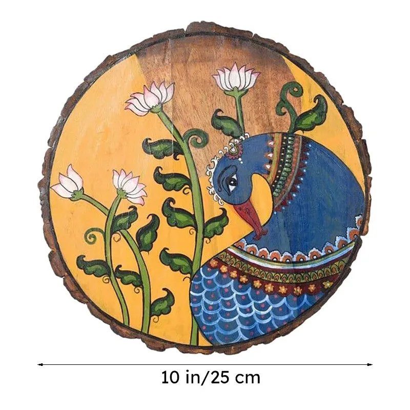 Ethnic Mayoorakshi Wooden Wall Accent media 6