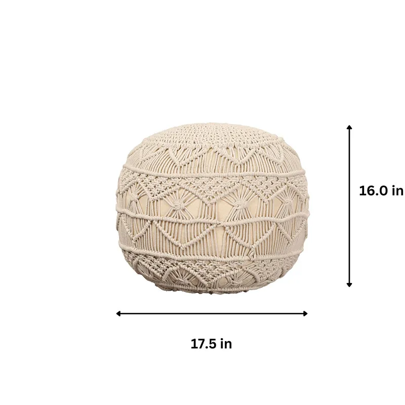 Earth Loom Macrame Pouffe media 6