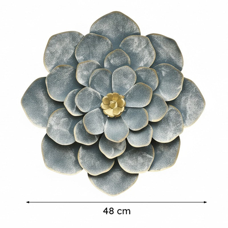 Daisy Bloom Metal Wall Accent- Grey media 5