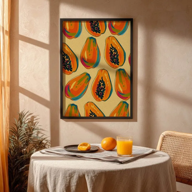 PapayaFarm Archival Canvas Wall Art - Black media 4