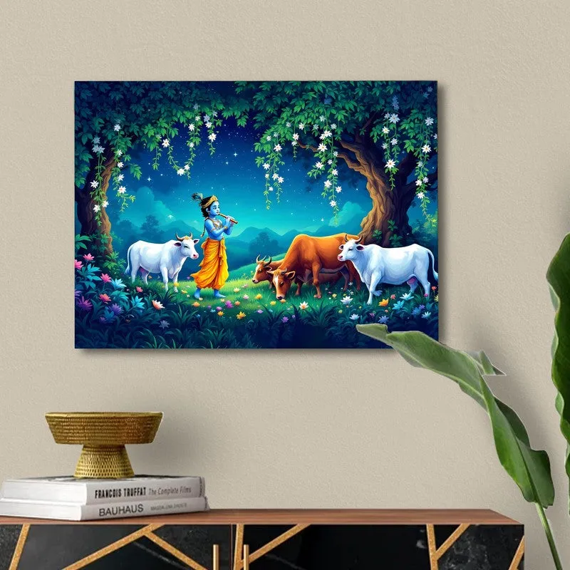 Kanha Blues Canvas Wall Art media 5