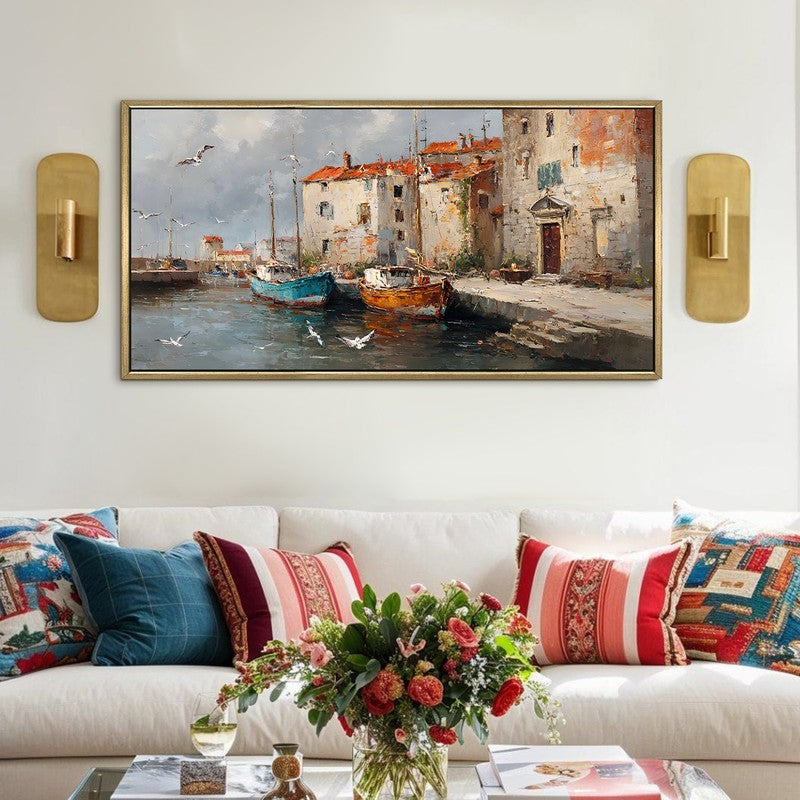 Saltwind Canvas Wall Painting With Frame