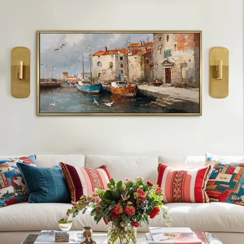 Saltwind Canvas Wall Painting With Frame media 1