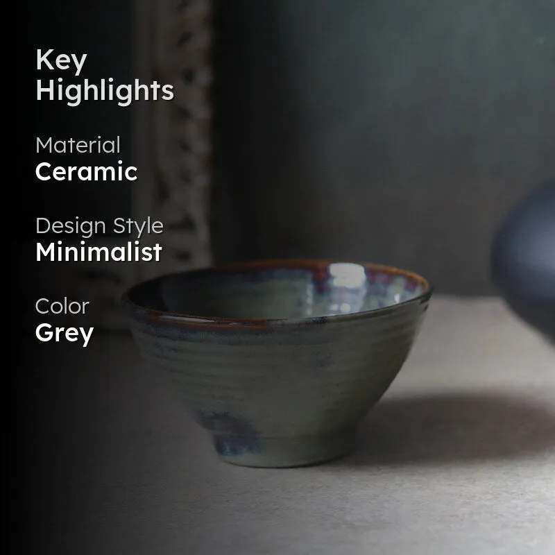 Ombretta Ceramic Snack Bowl (Blue) - 280 mL media 2