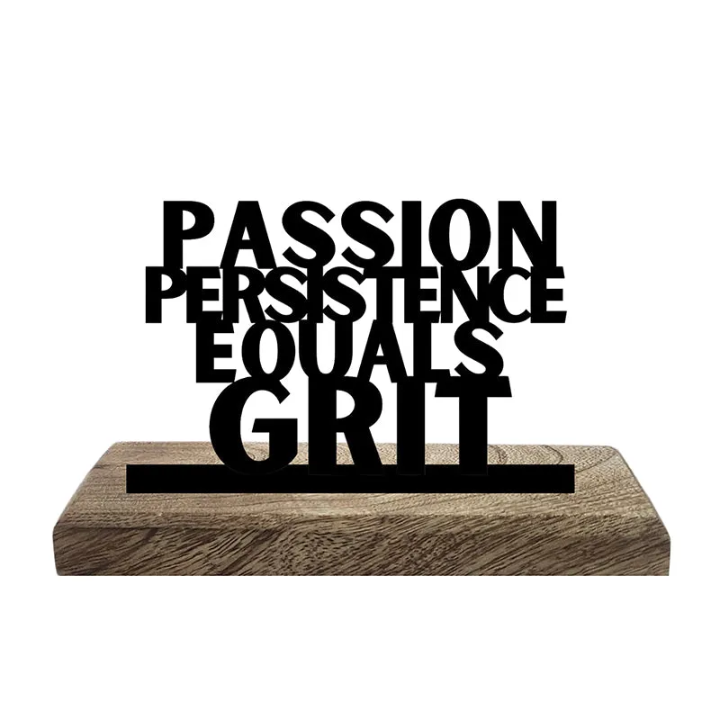 Passion & Grit Showpiece - Set Of Two media 2