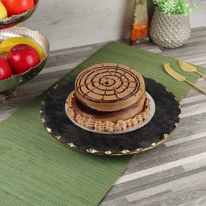 Cavallo Marble Cake Stand - Black media 1