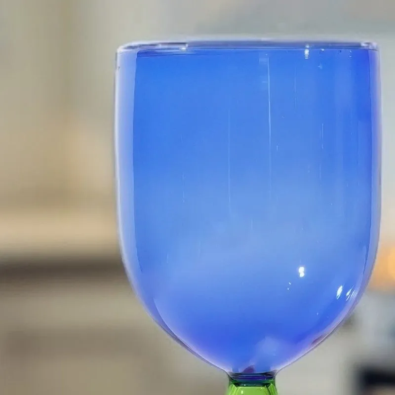 Azure Glow Goblet Glass(280 mL) - Set Of Two media 3