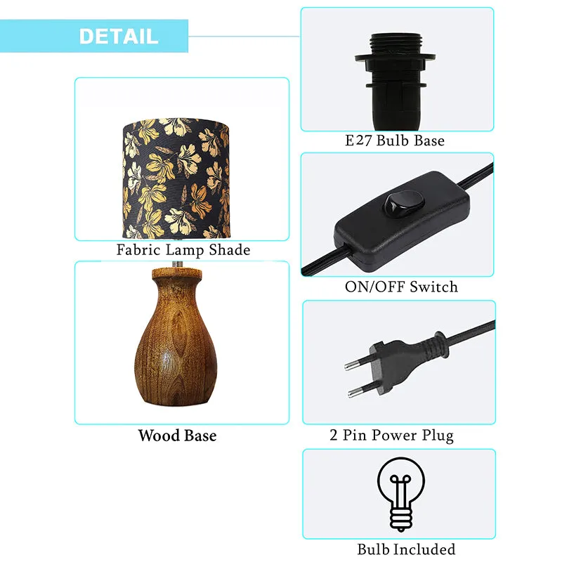 Iris Blooms Fabric Table Lamp - Multicolor media 4