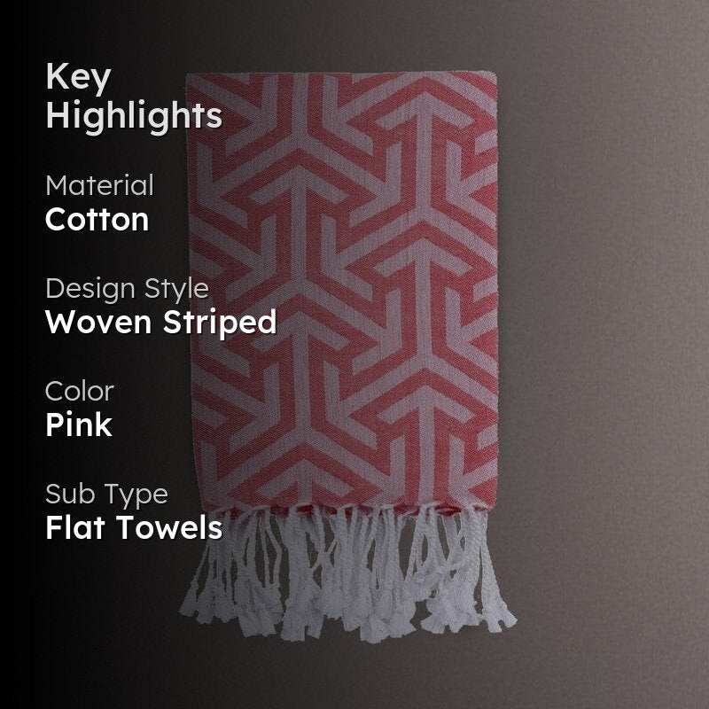 Pink Very Berry Bath Towel media 2