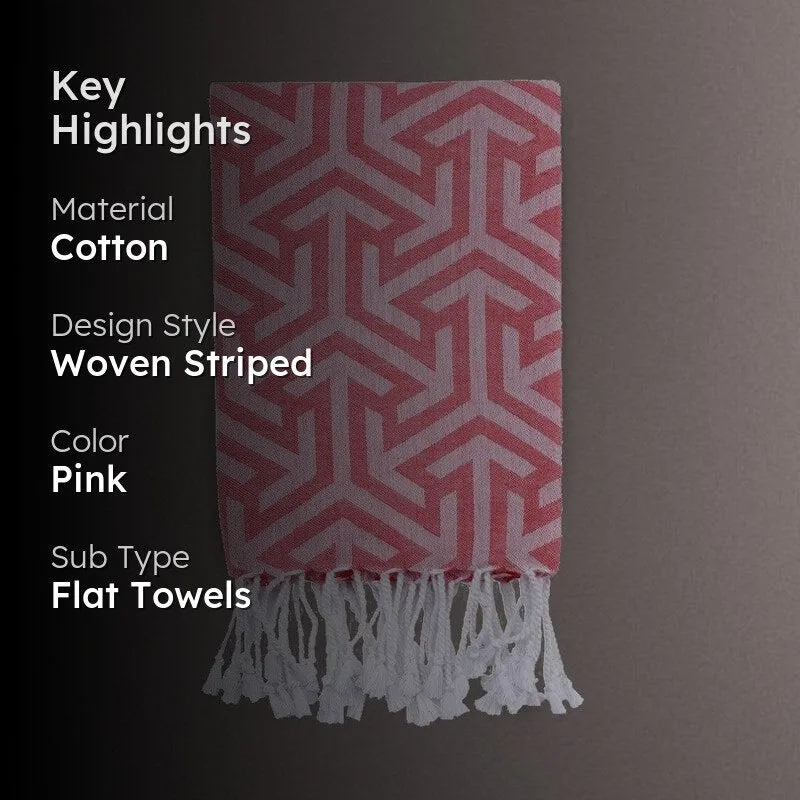 Pink Very Berry Bath Towel media 2