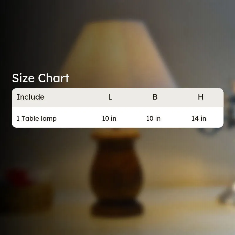 CleanGlow Wooden Table Lamp - White media 6
