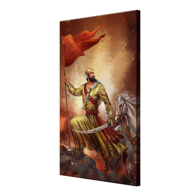 Victorious Shivaji Maharaj Wall Painting media 5