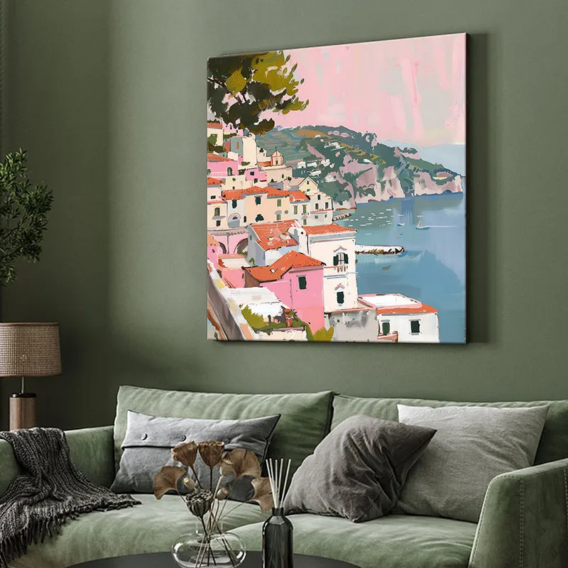 Coastal Mediterranean Wall Painting media 4