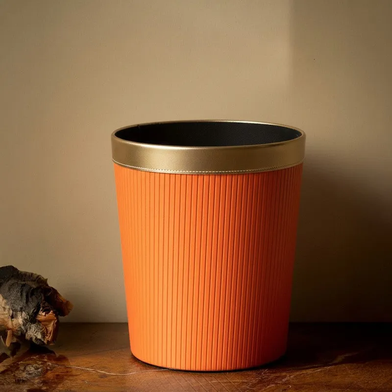 AarviDecor CleanEdge Faux Leather Dustbin media 4
