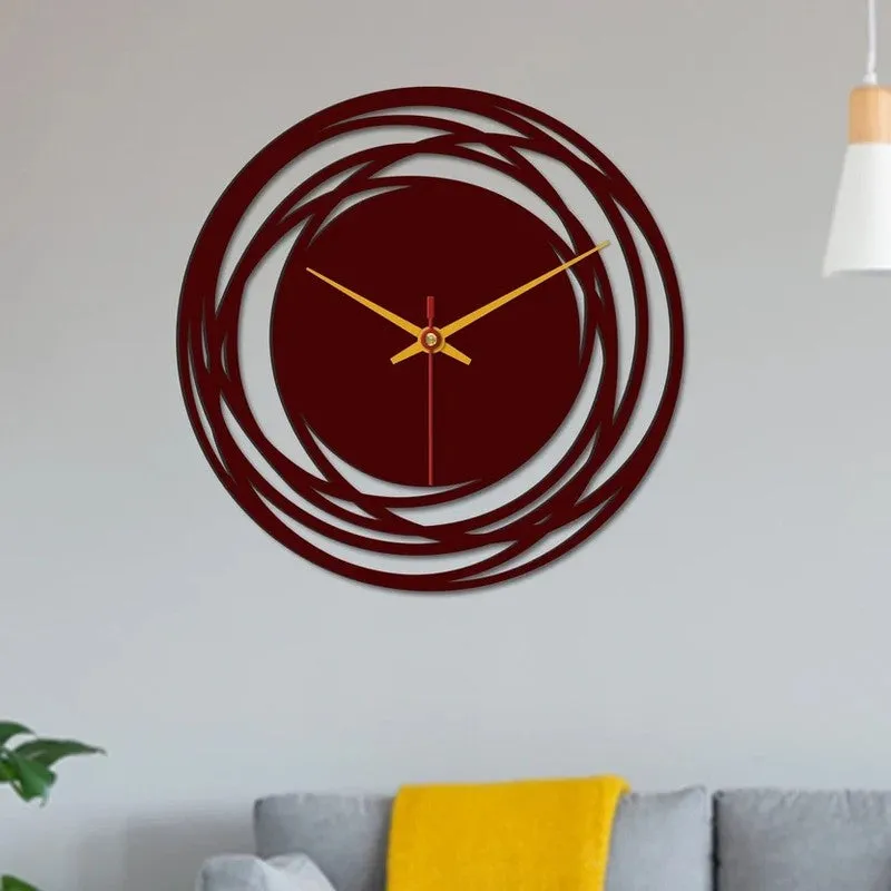 Orbit Loop Wooden Wall Clock media 3