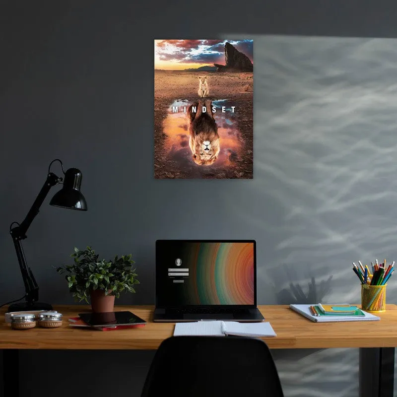 Lion's Resolve Wall Poster media 3