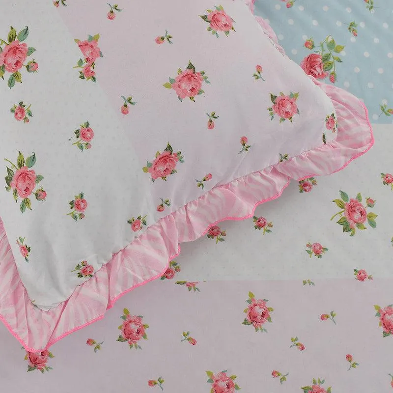Calgary Plains Floral Frilled Bedding Set - Five Piece Set media 6