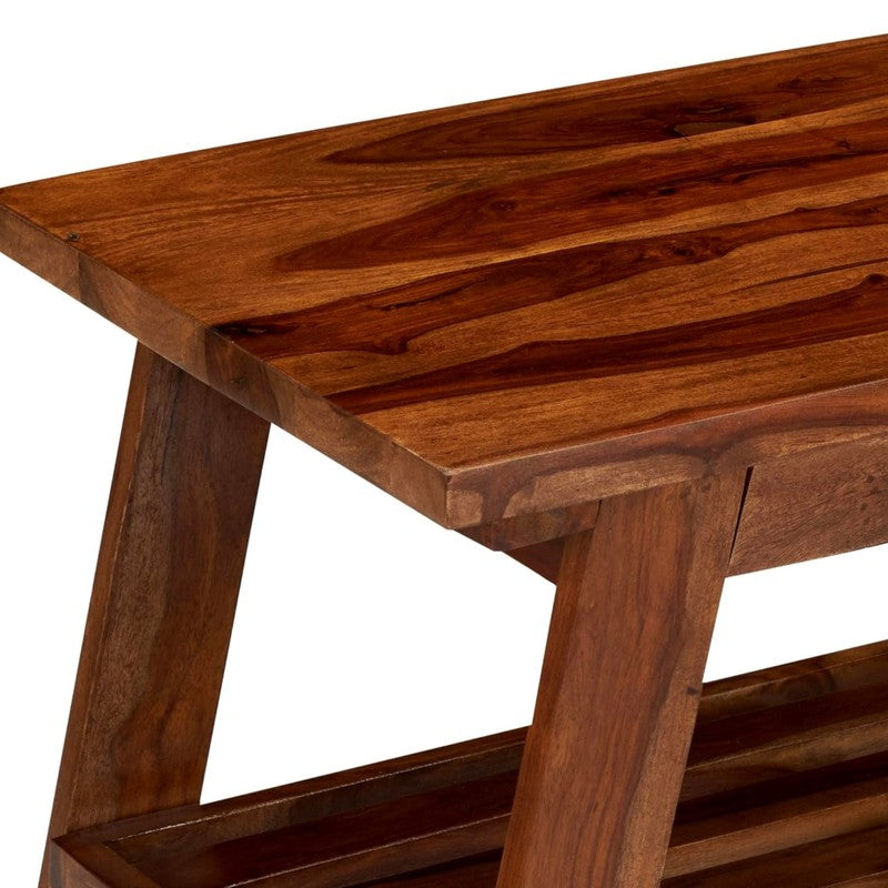 Axeron Sheesham Wooden Center Table - Brown media 8