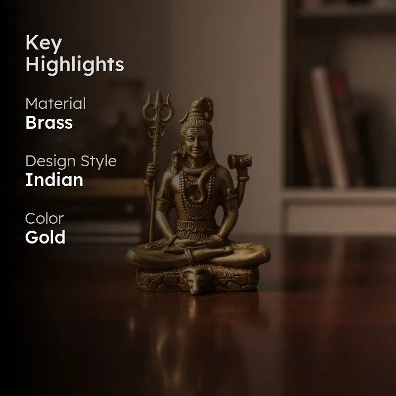 Kailash Nath Shiva Brass Idol media 2